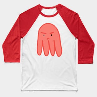 Grumpy Octo - peeved peach Baseball T-Shirt